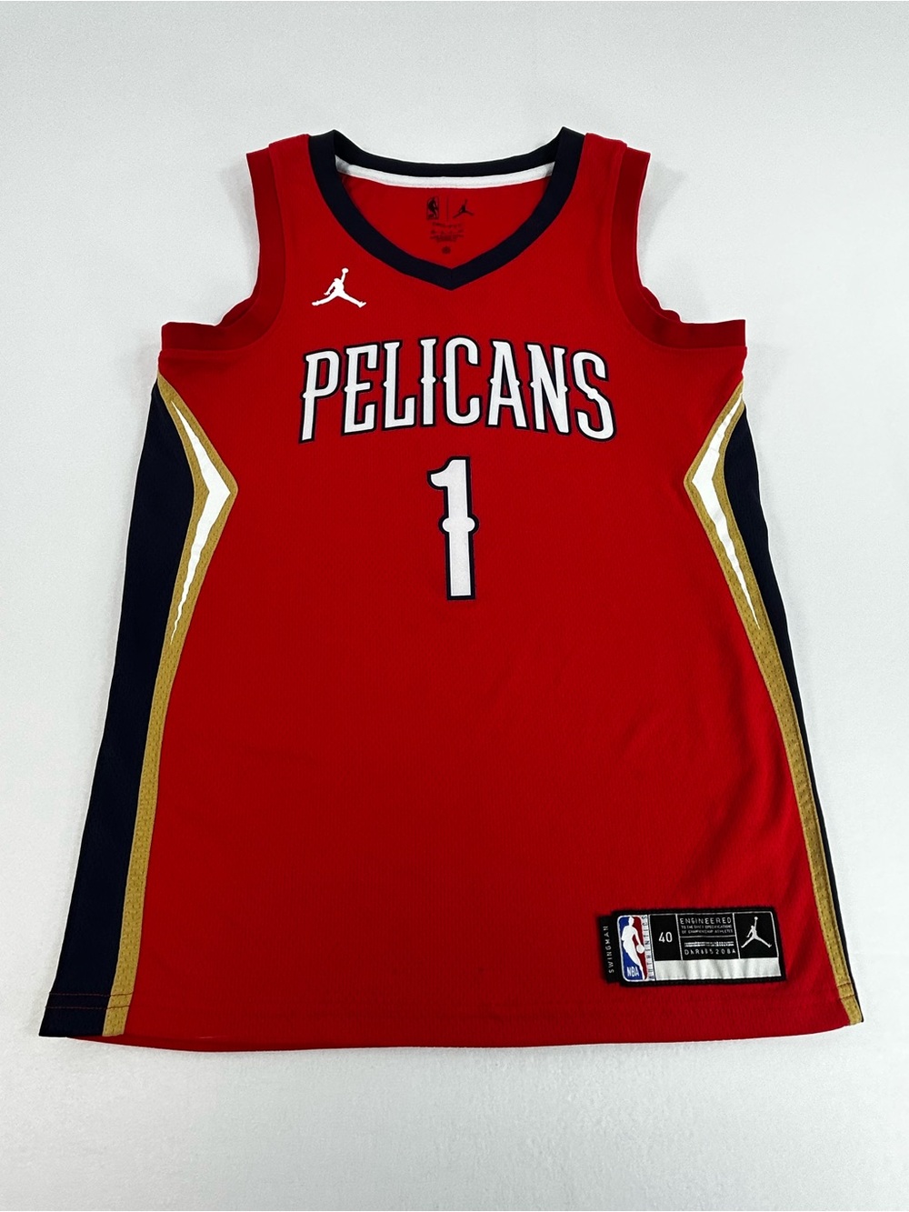 Zion Williamson #1 Pelicans Nike Jordan Jersey Mens Small